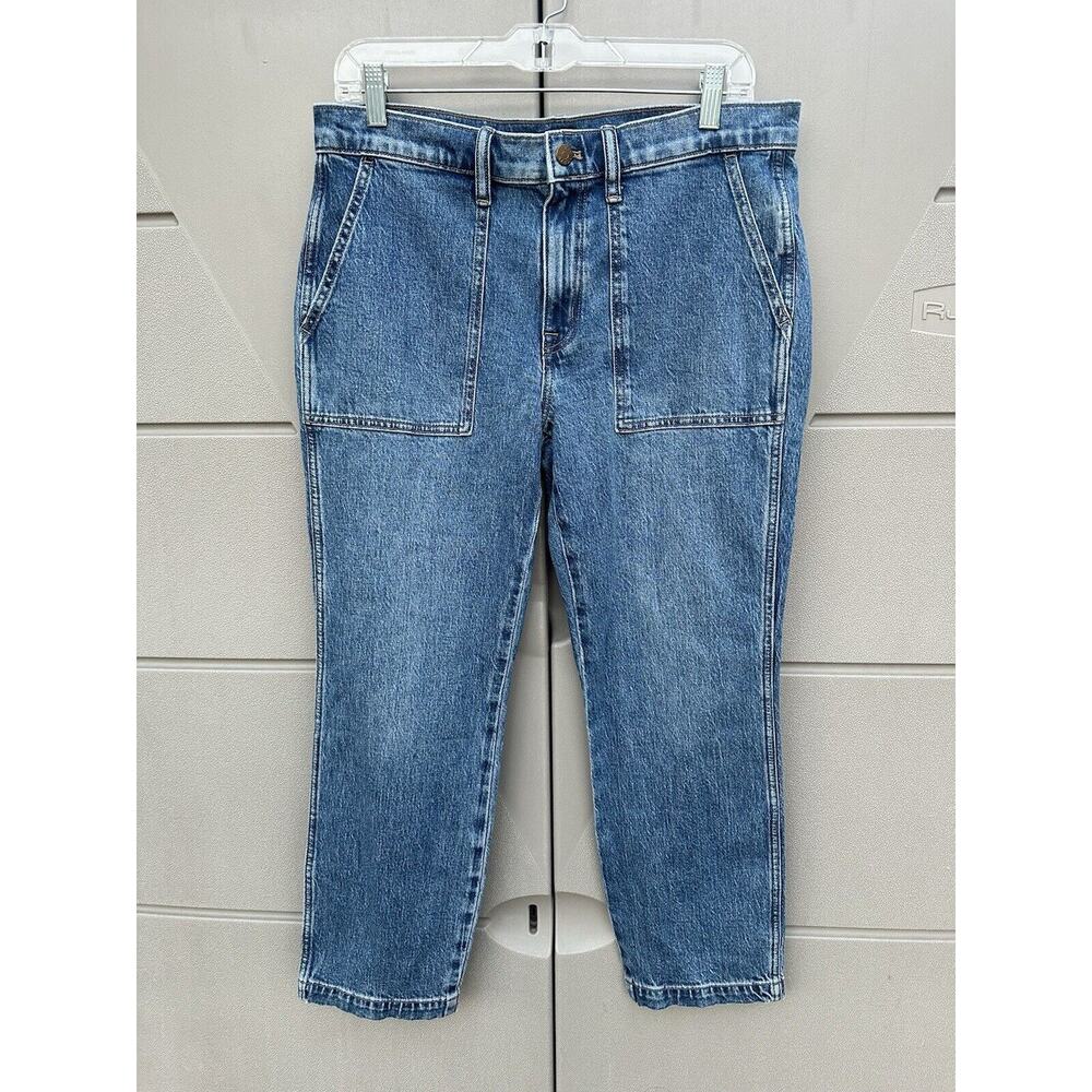 J.Crew Factory Utility Pocket Cargo Jeans Pants Stretch Tapered Leg Sz 29 NWT